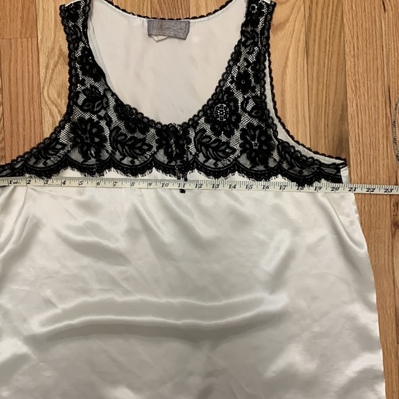 Vintage Ivory‎ with Black Lace Slipdress - Picture 7 of 8